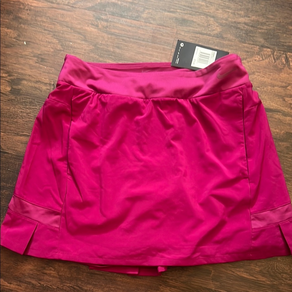 Nike Pink Ruched Mini Skirt Athletic Style